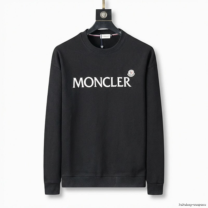 Moncler simple-style black sweatshirt