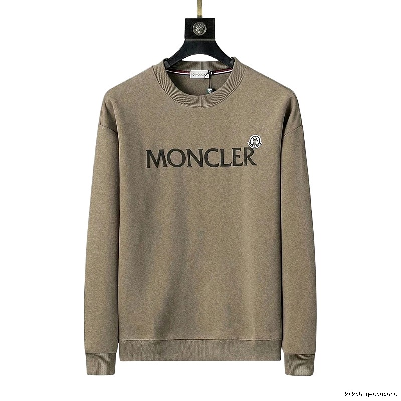 Moncler simple style khaki sweatshirt