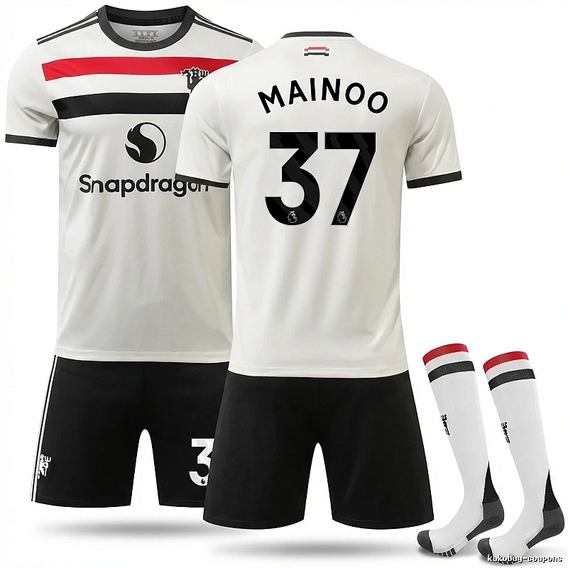 MUFC No. 37 simple black and white jersey
