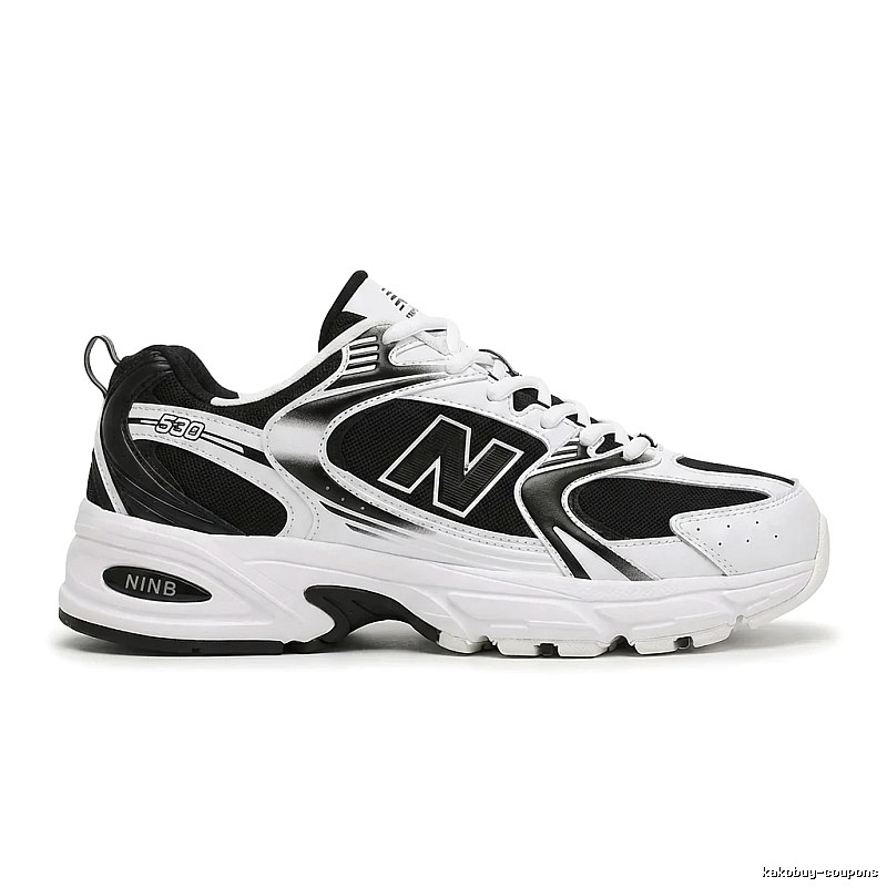 New Balance 530 retro black and white shoes