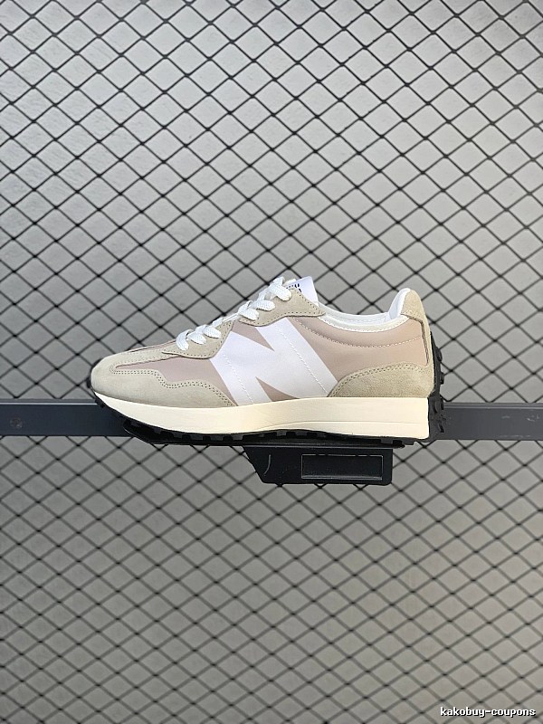 New Balance Beige Retro Runners Featuring Sport Panel Mix