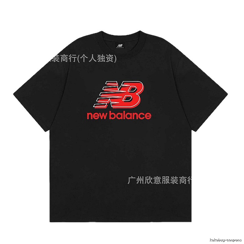 New Balance Printed Casual Black Short-sleeve T-shirt