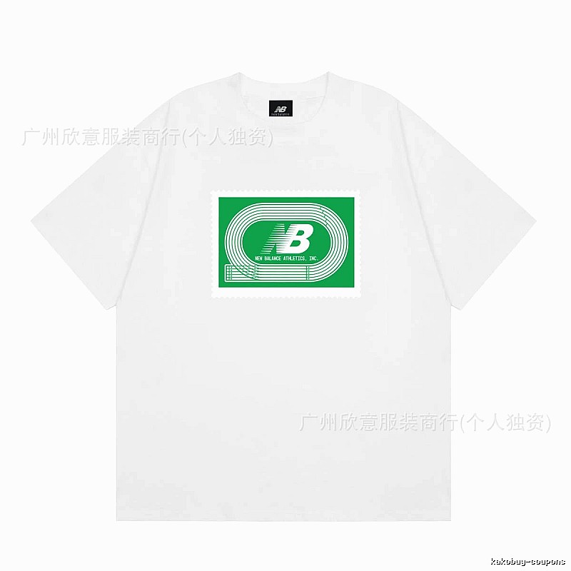 New Balance Printed Casual Style White T-Shirt
