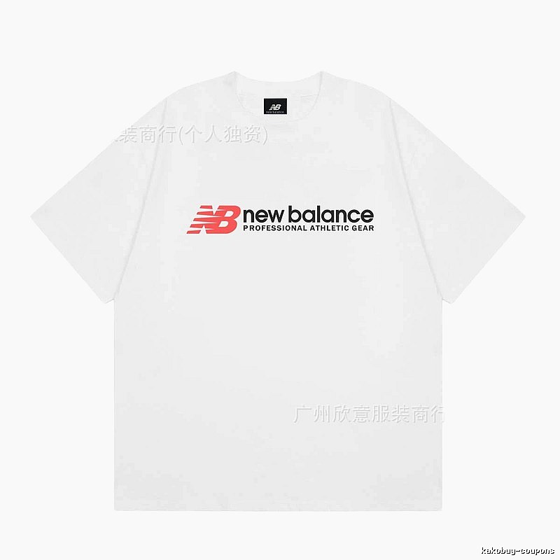 New Balance Sports Casual Style White Short-sleeve T-shirt
