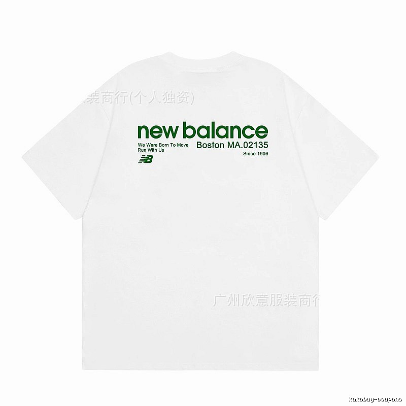 New Balance Vintage Casual Printed White T-Shirt