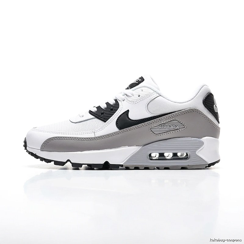 Nike Air Max retro-style gray and white sports shoes