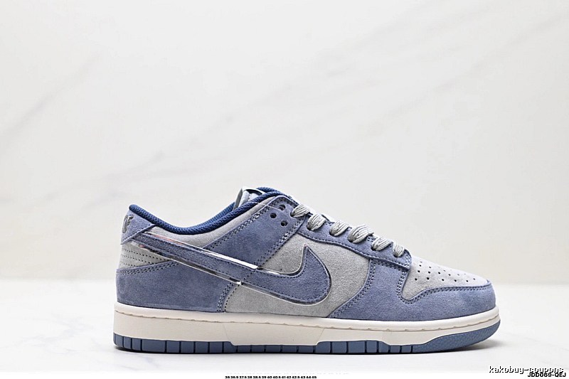 Nike Dunk Low Retro Style Blue-Gray Shoes
