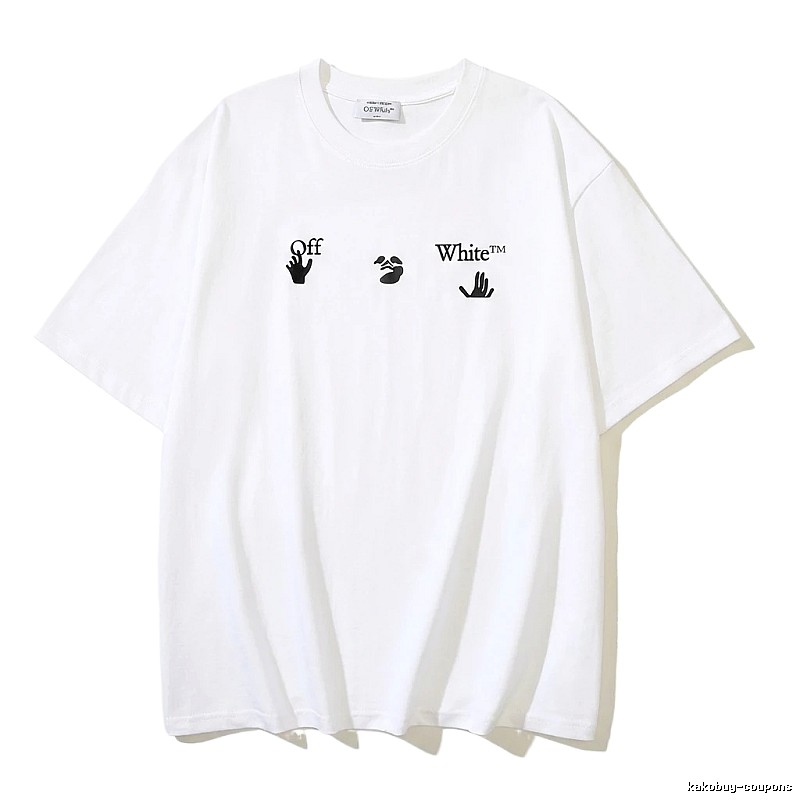 Off-White Gesture Print Style White T-shirt