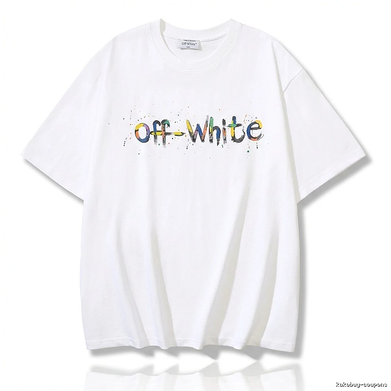 Off-White Graffiti Style White T-shirt