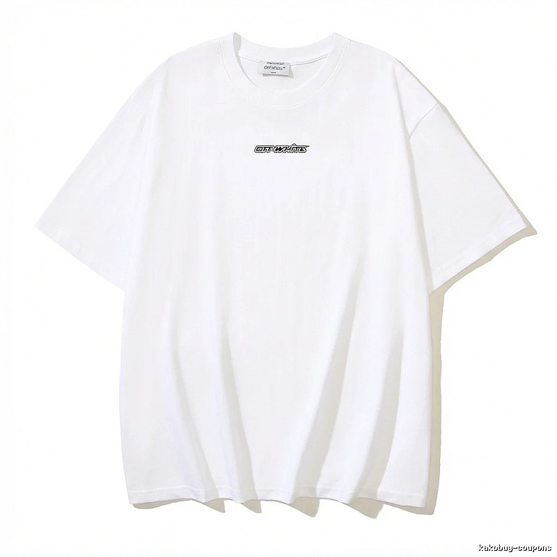 Off-White minimalist style white T-shirt