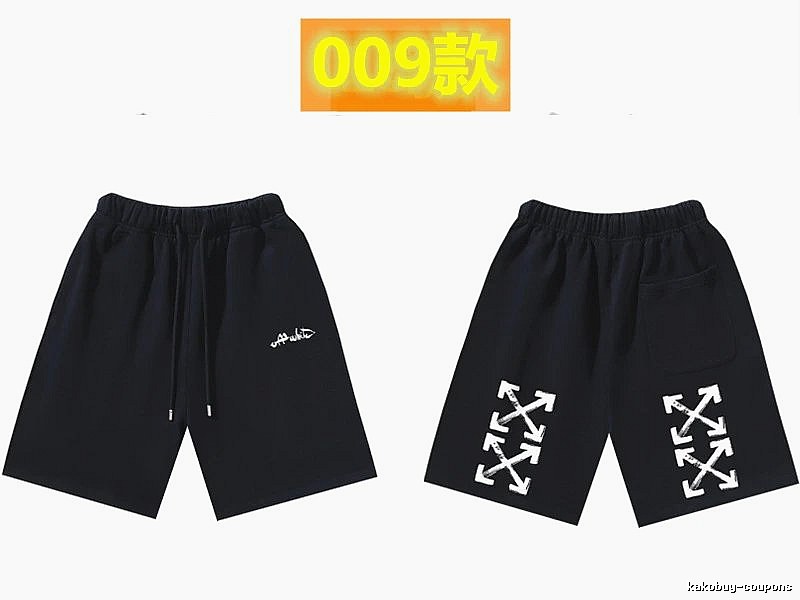 Off-White Style 009 Trendy Cool Black Shorts