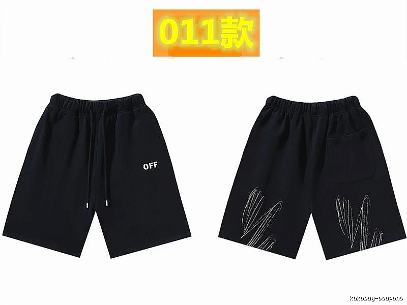 Off-White Style 011 Trendy Black Shorts
