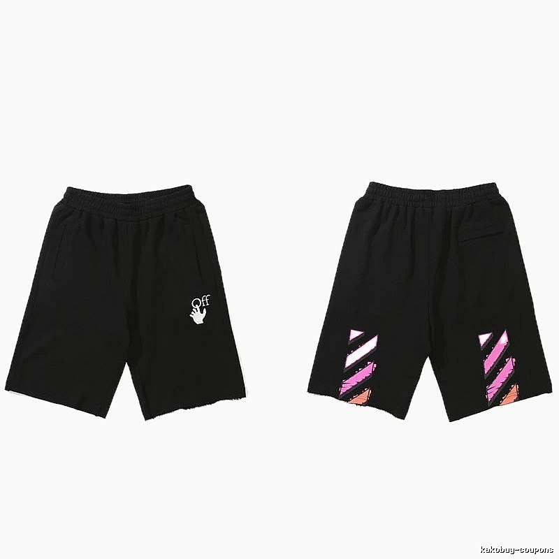 Off-White trendy and cool style black shorts