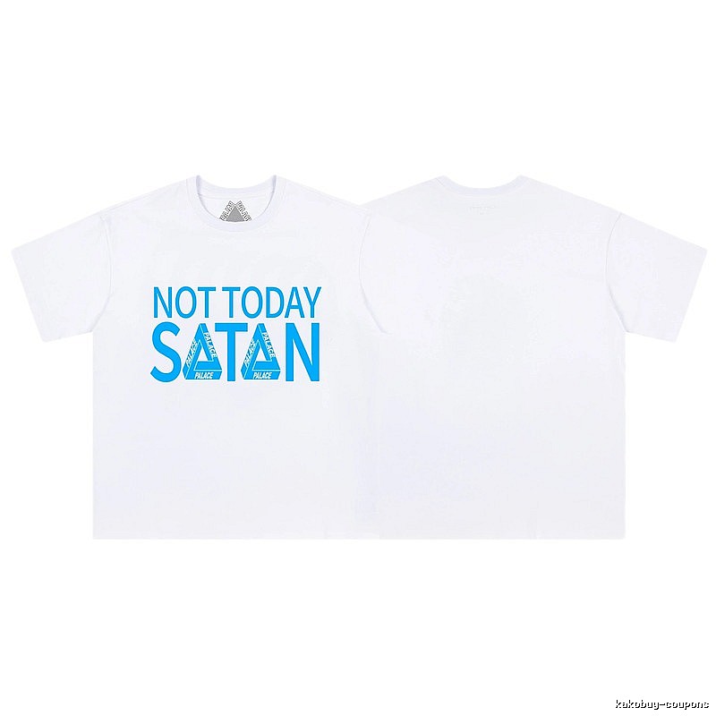 Palace Letter Print Street Style White Short-sleeve T-shirt