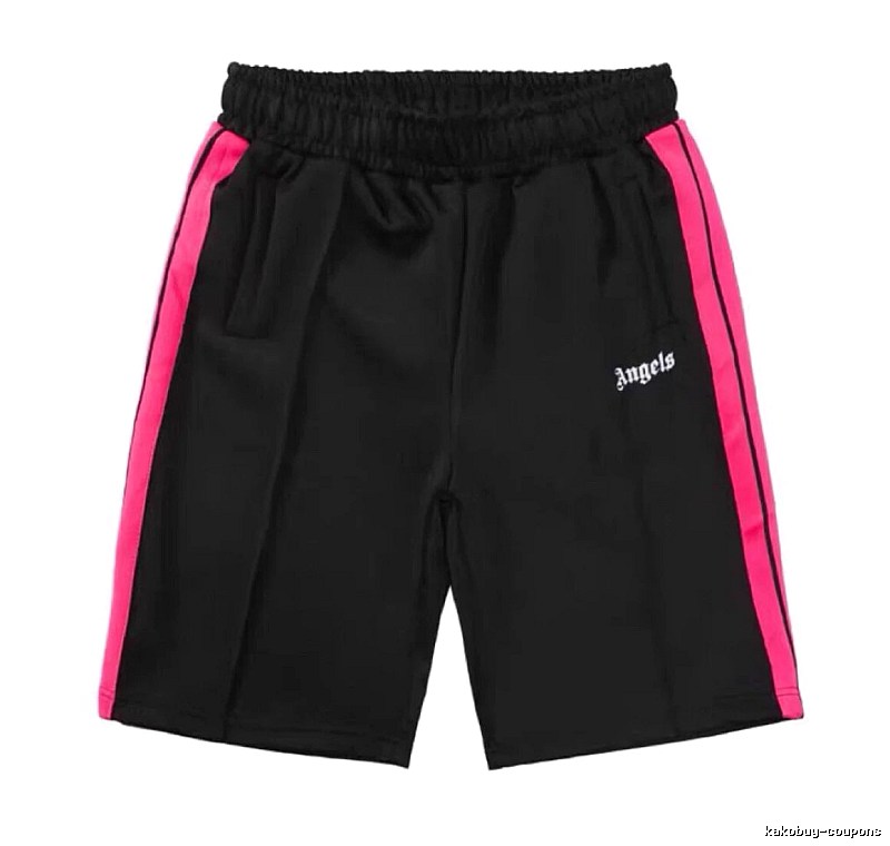 Palm Angels Easy Match Track shorts Black Side Stripe for Everyday Use