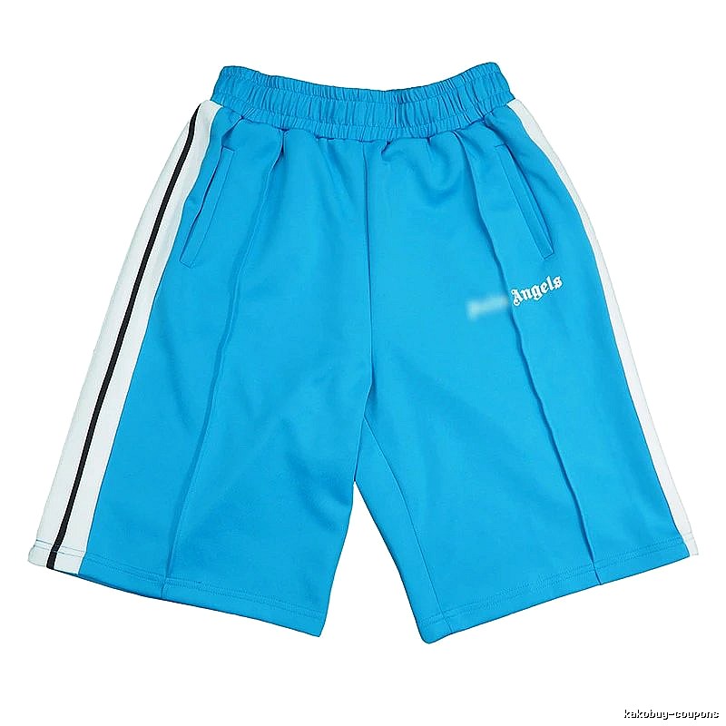 Palm Angels Logo Detail Track shorts Black Side Stripe with Relaxed Feel