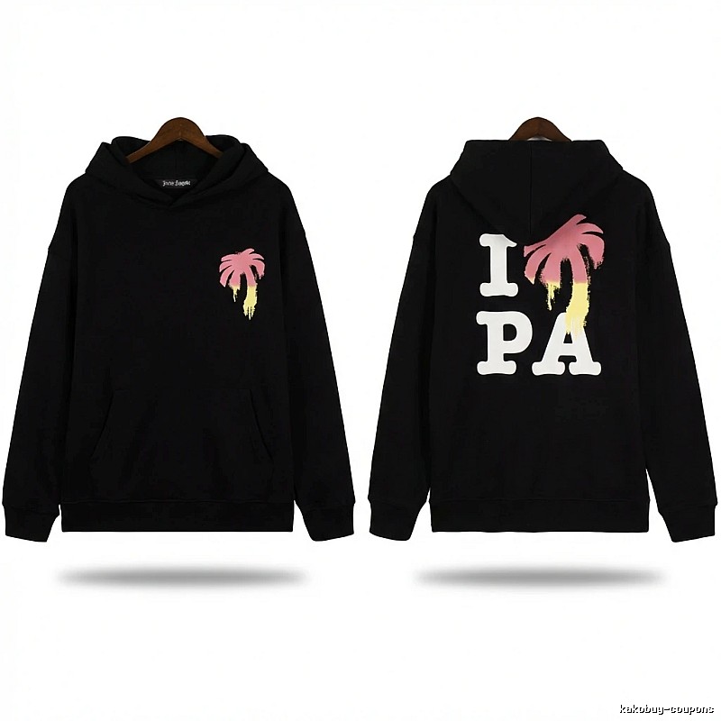 Palm Angels Palm Tree Trendy Brand Black Sweatshirt