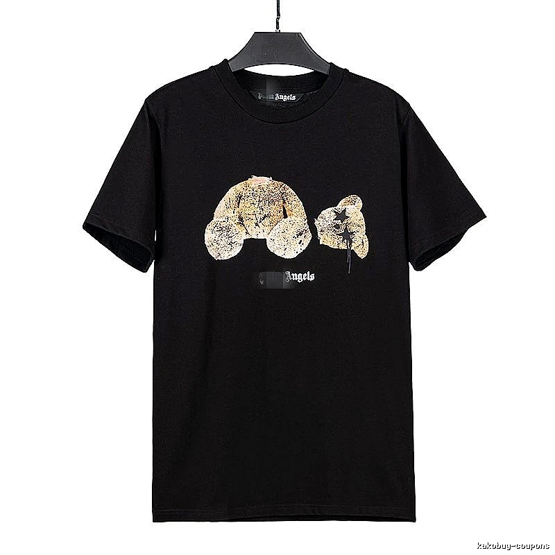 Palm Angels Weekend Bear graphic T-shirt White Colorful Bear for Seasonal Looks