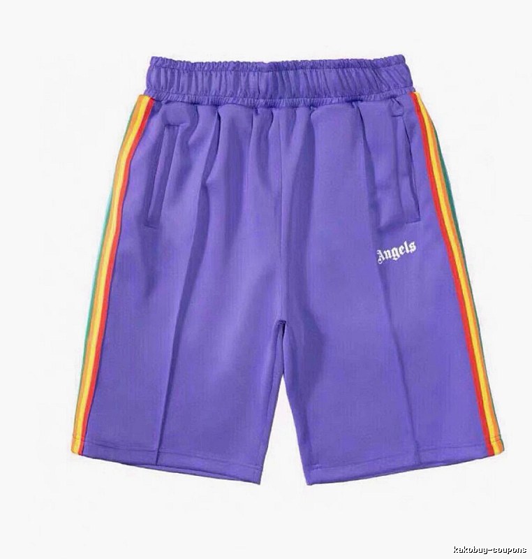 Palm Angels Weekend Track shorts Black Side Stripe for Seasonal Looks