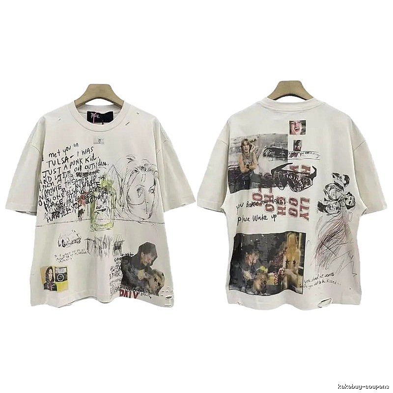 Paly Hollywood Graffiti Vintage Off-white T-shirt