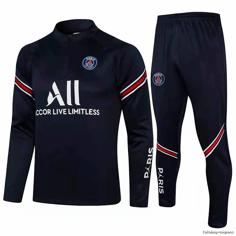 Paris Saint-Germain 2021-22 Royal Blue Training Tracksuit Set Match Day