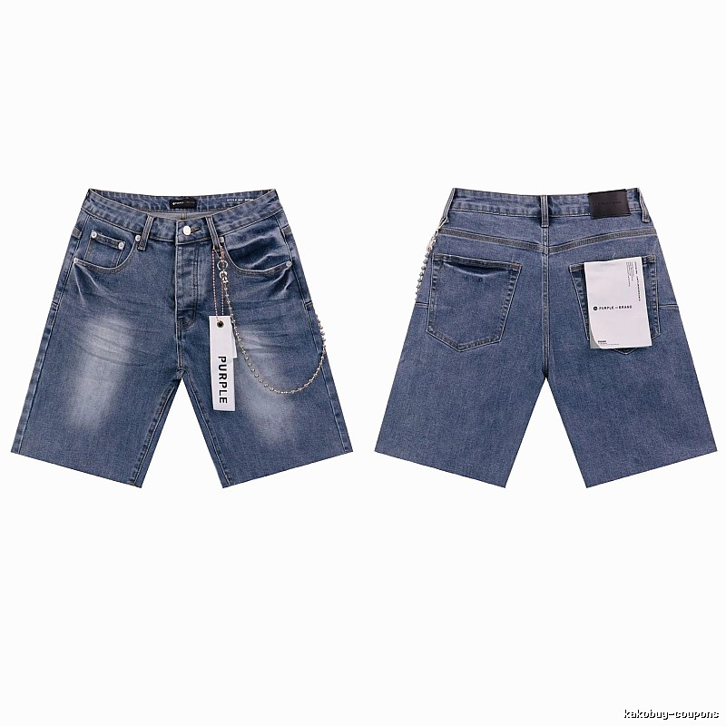 PurpleGodspeed Street Style Light Blue Denim Shorts