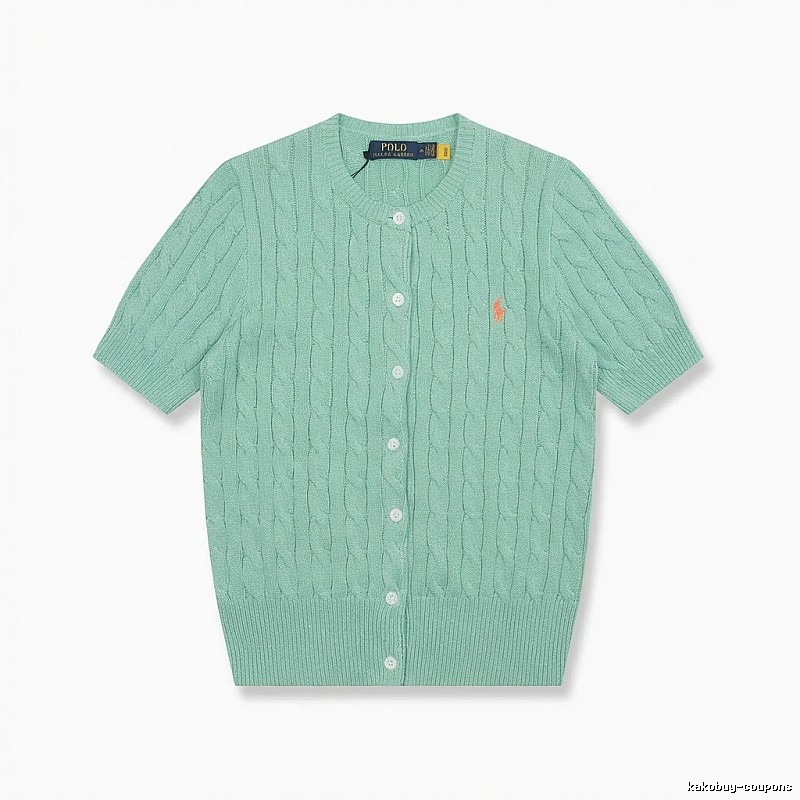 Ralph Lauren Polo light green knitted cardigan