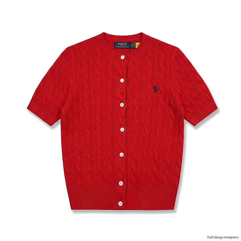 Ralph Lauren Polo red knitted cardigan
