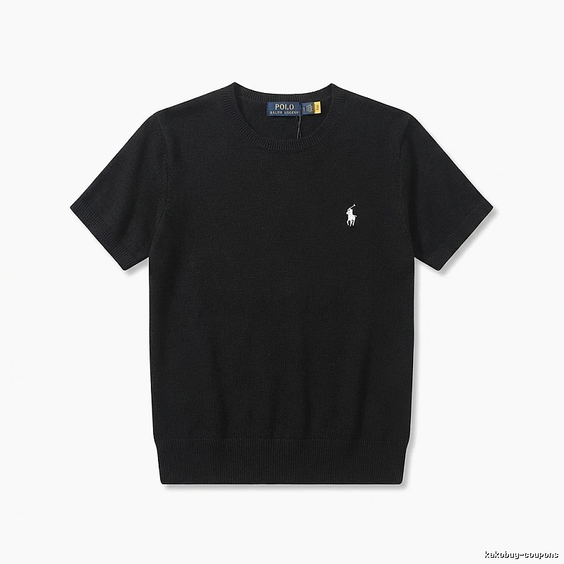 Ralph Lauren Polo series black short-sleeved shirts