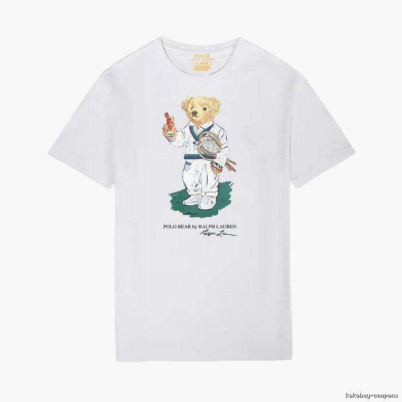 Ralph Lauren Teddy Bear Series White T-shirt