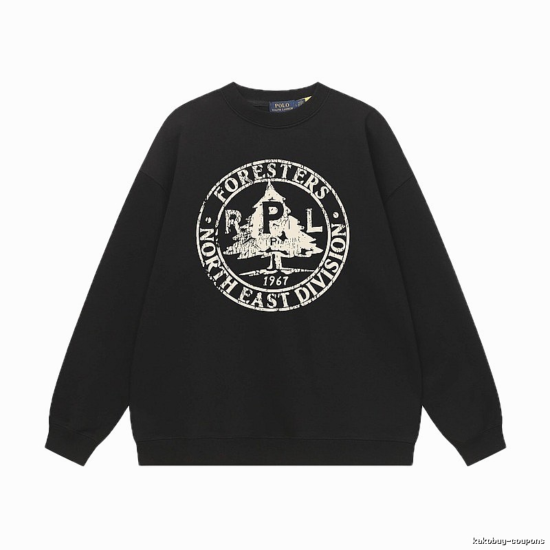 Ralph Lauren vintage-style black sweatshirt