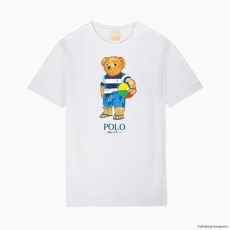 Ralph Lauren white T-shirt with teddy bear print