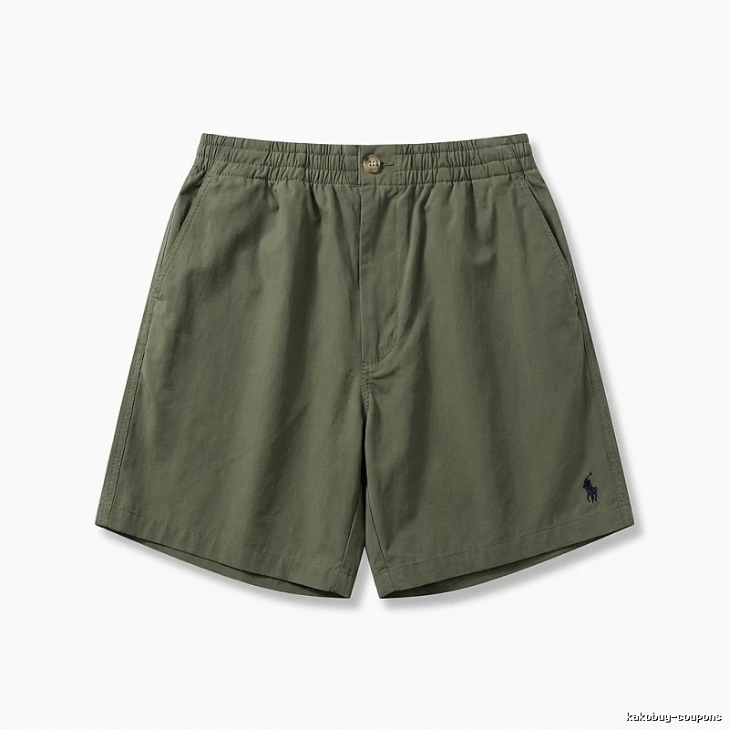 Ralph Lauren's casual-style military green shorts