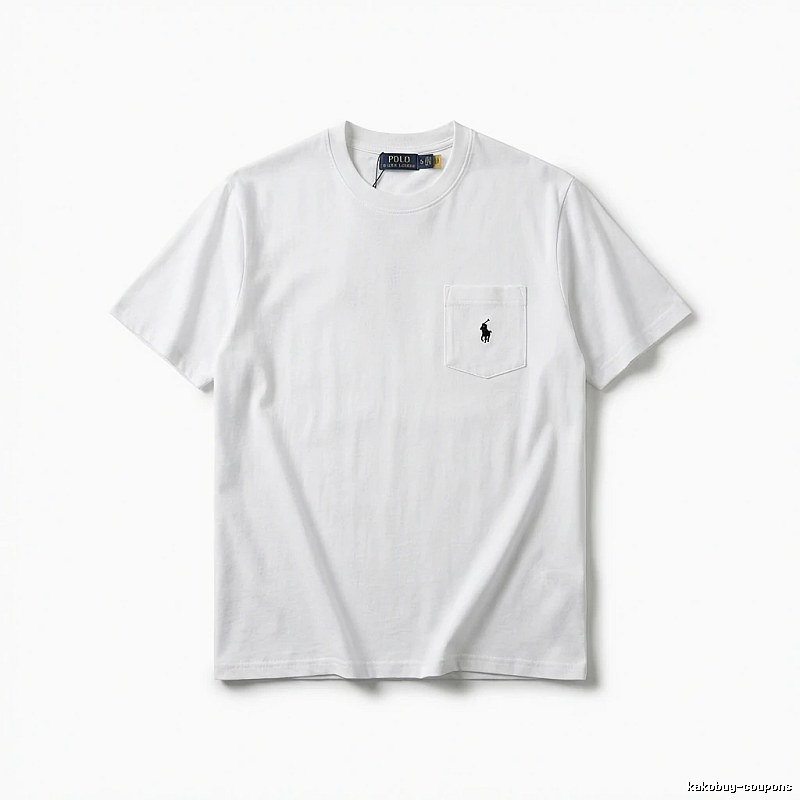 Ralph Lauren's classic and simple style white T-shirt