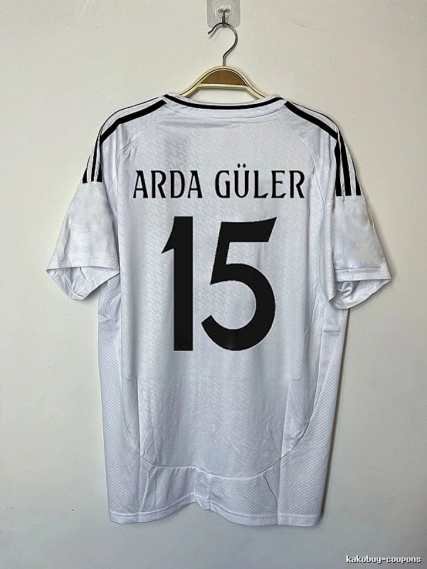 Real Madrid Relaxed Bellingham #5 soccer jersey White Real Madrid with Designer-Inspired Detail