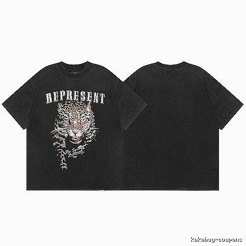 Represent Black Style 821 Owners Club T-Shirt Soft Neutral Logo