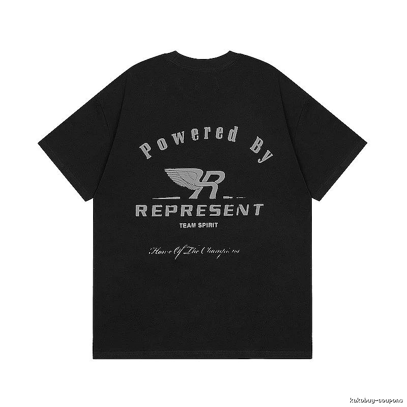 Represent Black Style 825 Owners Club T-Shirt Warm Weather Logo