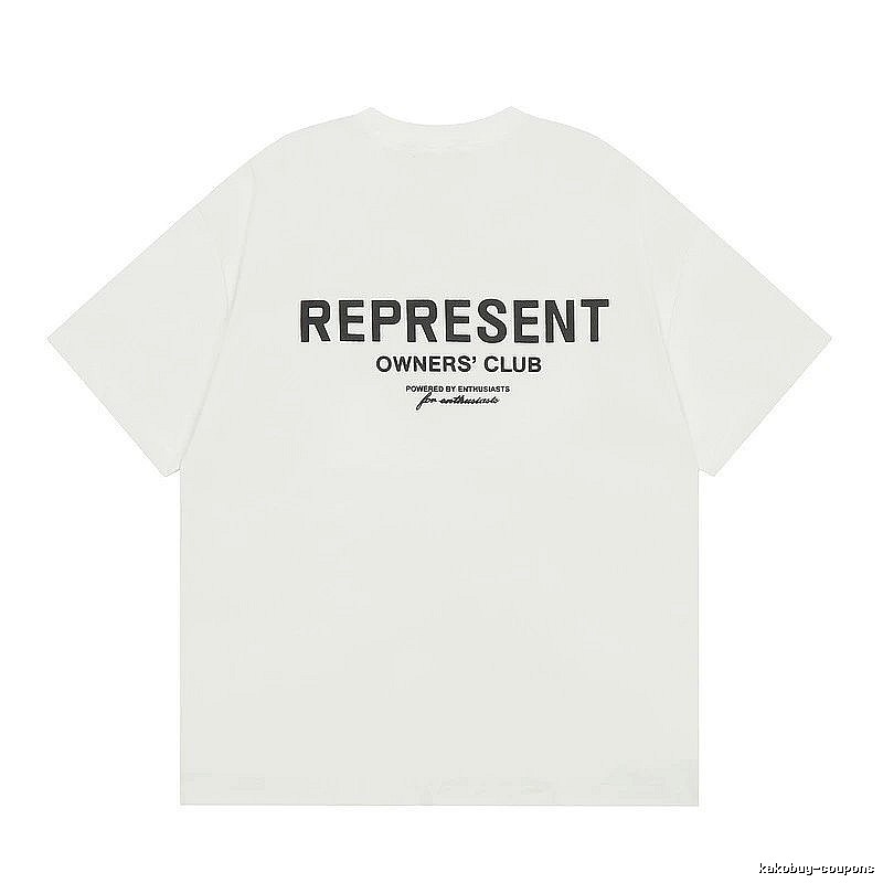 Represent White Style 801 Owners Club T-Shirt Color Pop Logo