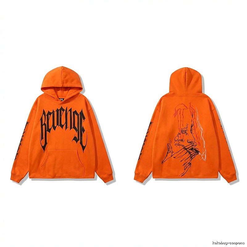 Revenge dark style orange hoodie