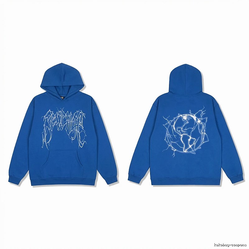 Revenge Lightning Wind Blue Hoodie