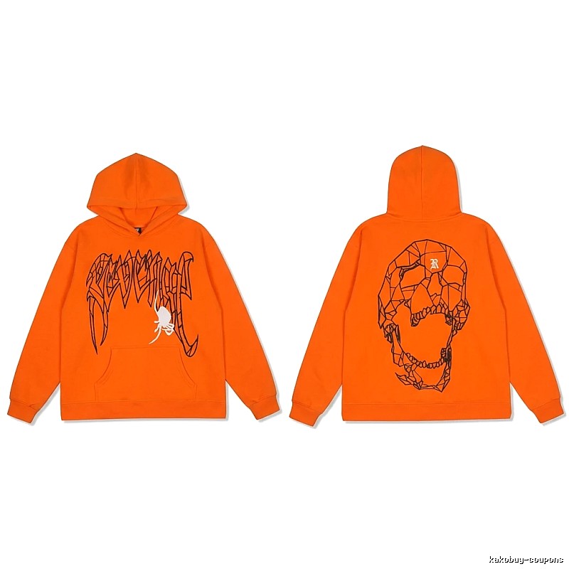 Revenge Skeleton Style Orange Hoodie