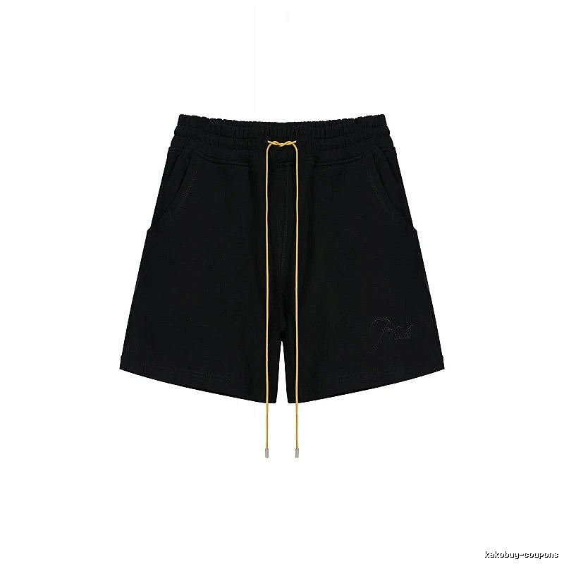 RHUDE minimalist black shorts
