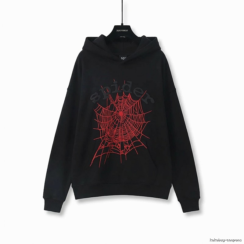 Sp5der cobweb - style black sweatshirt