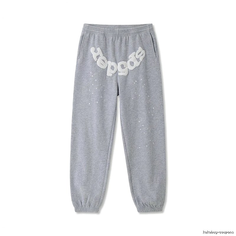 Sp5der Starry Rhinestone Wind Track Pants