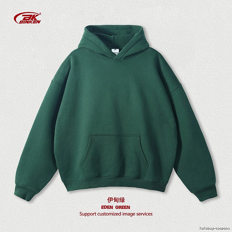 Statement Pullover hoodie Navy Blank Kangaroo for Easy Pairing