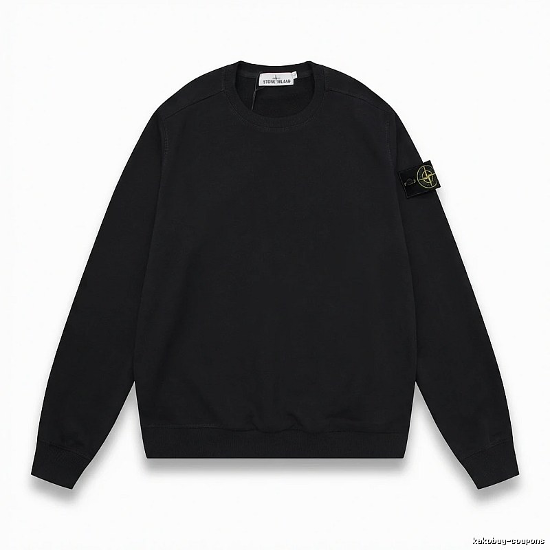 Stone Island basic black sweatshirt