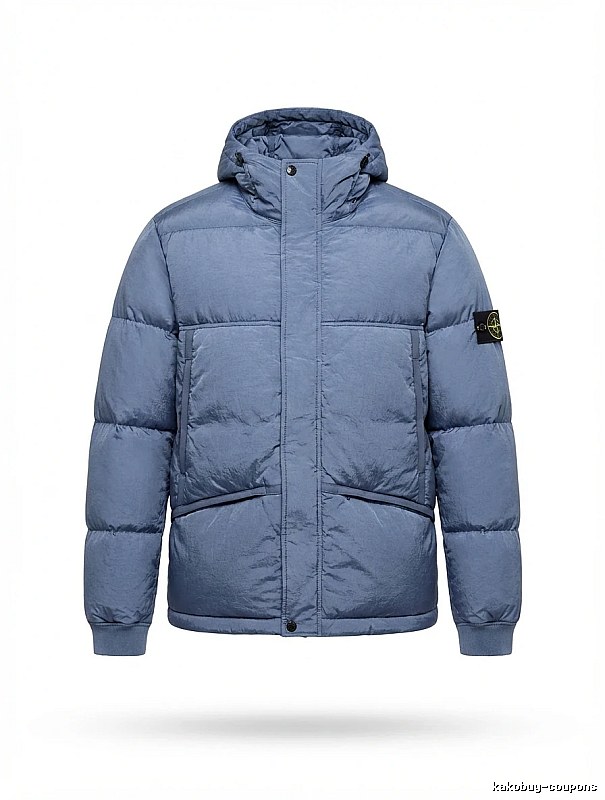 Stone Island series trendy brand light blue down jacket