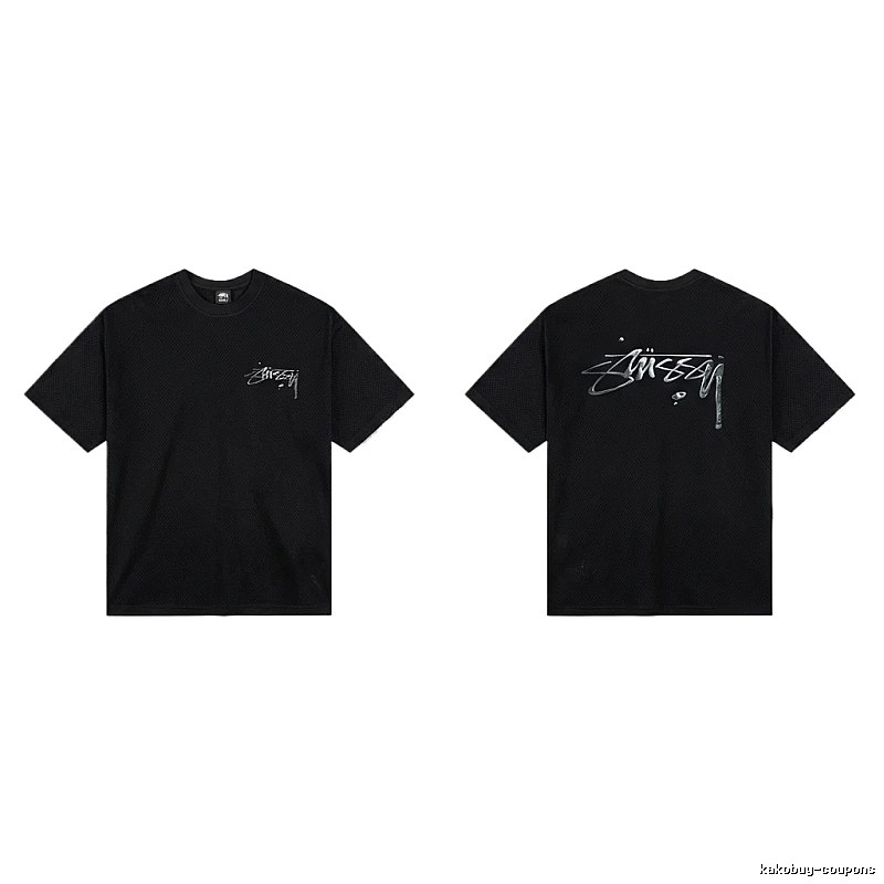 Stussy basic style minimalist black T-shirt