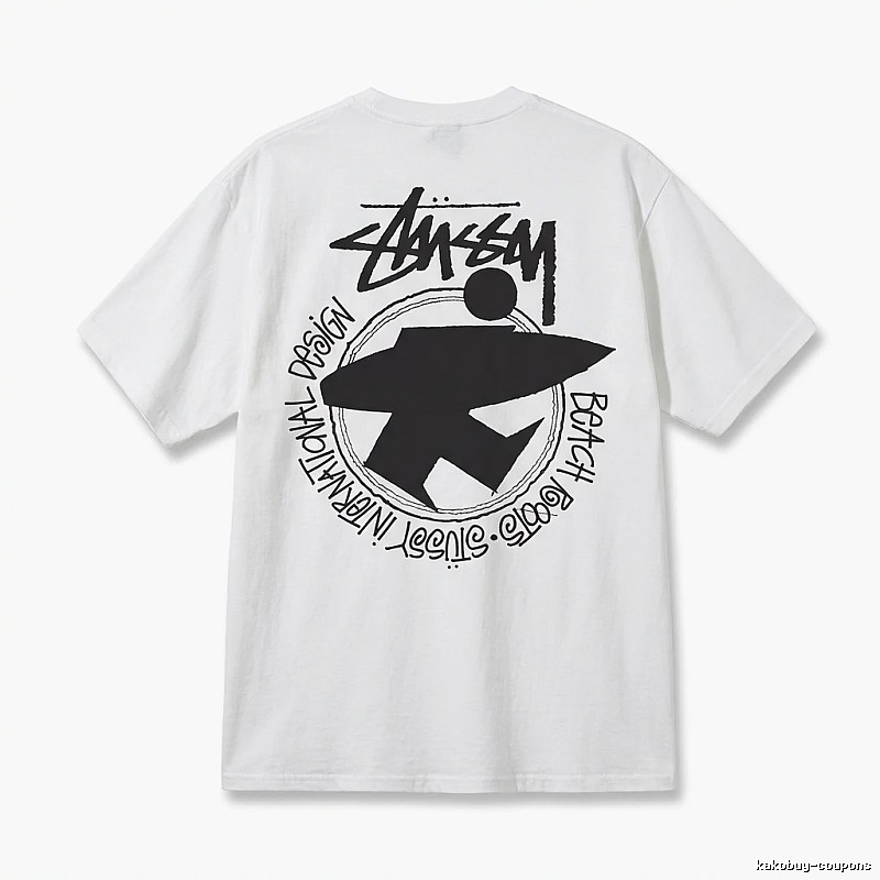 Stussy beach style white T-shirt