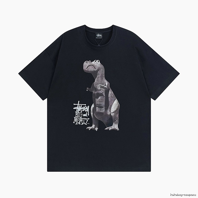 Stussy Black Spider Graphic T-Shirt Visual Accent Logo